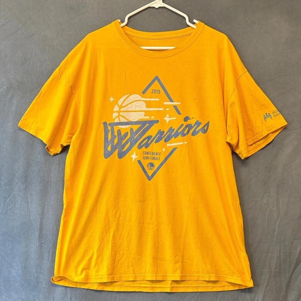 Golden State Warriors Playoffs Tee Yellow Strength In Numbers